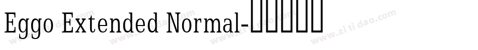 Eggo Extended Normal字体转换